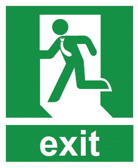 Emergency exit sign