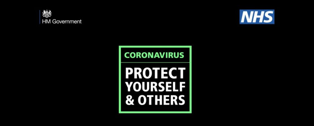 HM Government Coronavirus protect yourself and others visual